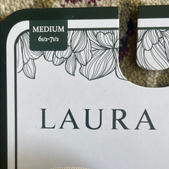 Laura Ashley Textured Plush Cream Memory Foam Slippers - Picture 5 of 11